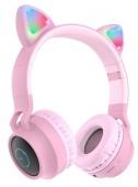Гарнитура накладная HOCO W27 Cat Ear розовый фото