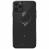 Чехол накладка силиконовая iPhone11 Pro KINGXBAR Swarovski Starry Sky-Heart Series Black