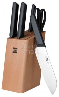 Набор ножей Xiaomi Huohou Fire Kitchen Steel Knife Set с подставкой (6 предметов) Умная электроника фото