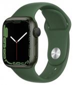 Умные часы Apple Watch Series 7 45mm Green Aluminum Case with Green Sport Band фото
