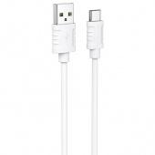 USB кабель Borofone BX52 Airy Silicone Type-C (1m) Белый фото
