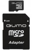 Карта памяти microSD Qumo 8 ГБ класс 4 адаптер фото