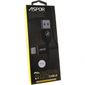 USB кабель ASPOR A122 Aluminum Alloy Lightning (1,2 m) (2,4 A) White фото