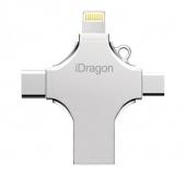 USB Flash Drive 32Gb iDragon U010 металл (Lightning, microUSB, Type-C) фото