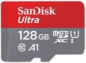 Карта памяти SanDisk Ultra micro SDHC 128 Gb UHS-1 (100Mb/S) (10 класс) + адаптер фото
