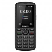 Philips E218 темно-серый 2.4" TFT 240x320 32Mb 2Sim 0.3Mpix фонарик 3000 мАч фото
