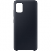Чехол накладка силиконовая Samsung А515 (А51 2020) Silicone Cover (18) Черный фото