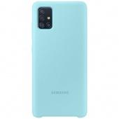 Чехол накладка силиконовая Samsung А515 (А51 2020) Silicone Cover (3) Светло-Синий фото
