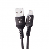 USB кабель ASPOR A122 Aluminum Alloy Lightning (1,2 m) (2,4 A) Black фото