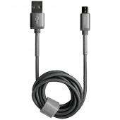 USB кабель Partner Micro USB (1,2m) (2.1A) в нейлоновой оплетке Серый фото