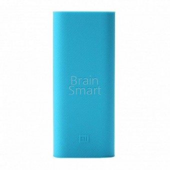 Чехол силиконовый Xiaomi Power Bank slim (5000mAh) голубой фото