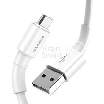 USB кабель Baseus Mini White micro USB 3A 1m White фото