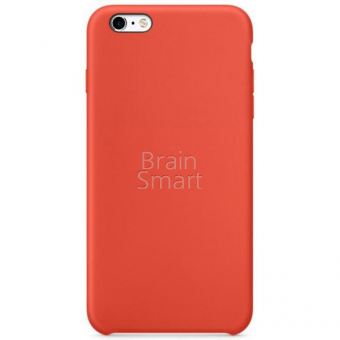 Чехол накладка силиконовая iPhone 6/6S Silicone Case Orange (2) фото