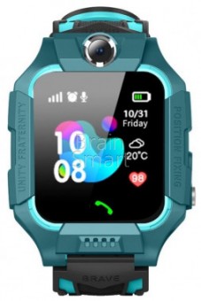 Часы-телефон детские  Q19 (LBS,GPS/IP67) Синий фото