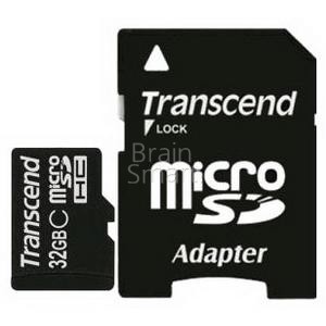 Карта памяти Transcend micro SD  32 ГБ class 10+ адаптер фото