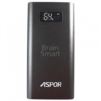 Внешний аккумулятор ASPOR Q388 QuickCharge + LED черный фото