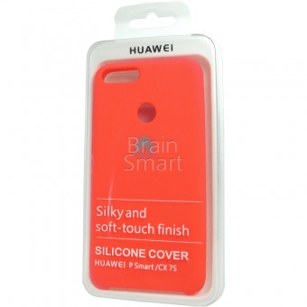 Чехол накладка силиконовая Huawei P Smart Silicone Case (29) Ярко-Розовый фото