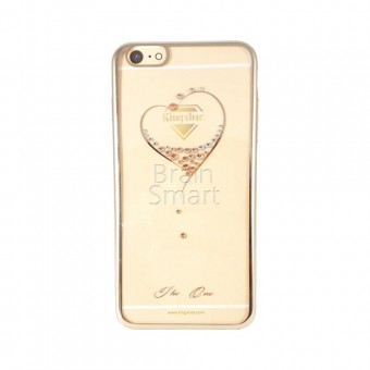 Чехол накладка пластиковая iPhone 7/8 KINGXBAR Classic Series-Starry Sky-Heart Gold фото