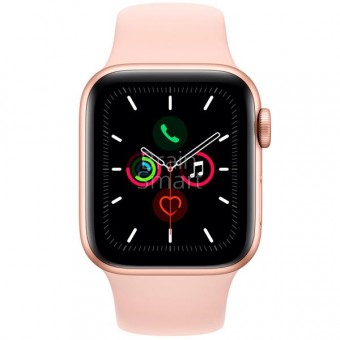 Apple Watch Siries 5 40mm Gold Aluminum Case with Pink Sand Sport Band фото