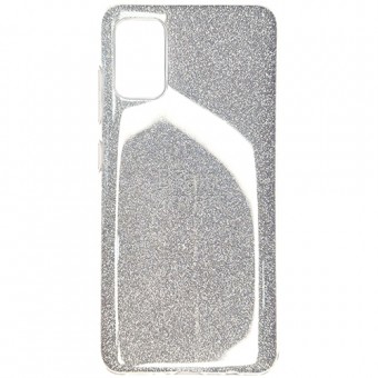 Чехол накладка силиконовая Samsung A41/A415 Серебро фото