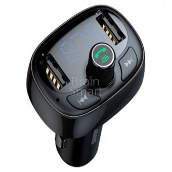АЗУ Baseus T typed S-09A Bluetooth MP3 car charger (CCTM-01) Черный фото