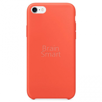 Чехол накладка силиконовая iPhone 7/8 Silicone Case Оранжевый (2) фото