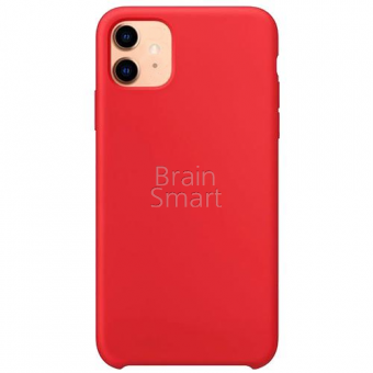Чехол накладка силиконовая iPhone 11 Silicone Case Красный (14) фото