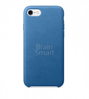 Чехол накладка экокожа iPhone 7/8 Leather Case электрик синий фото