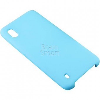 Чехол накладка силиконовая Samsung A105/A10 Silicone Case (16) Голубой фото