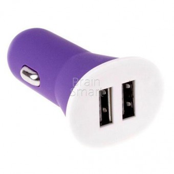 АЗУ Soft Tuch 2 USB (2.1+1A) фиолетовый фото