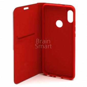 Чехол книжка Xiaomi Redmi 7 Monarch Elegant Desing с метал. оконтовкой Red фото