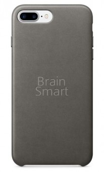 Чехол накладка экокожа iPhone 7 Plus/8 Plus Leather Case темно-серый фото