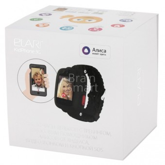 Умные часы Elari KidPhone KP-3G + "Алиса" Black фото