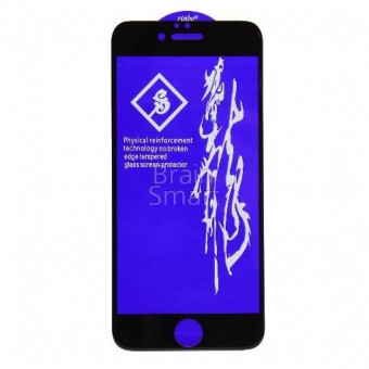 Защитное стекло iPhone 6/6S Rinbo тех пак Black фото