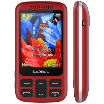 Мобильный телефон Texet TM-501 красный фото
