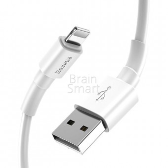 USB кабель Baseus Mini White Lightning 2.4A 1m White фото