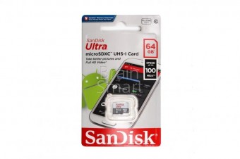 Карта памяти SanDisk Ultra micro SDHC 64 Gb UHS-1 (100Mb/S) (10 класс) фото