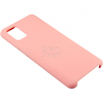 Чехол накладка силиконовая Samsung A51 2020 Silicone Case Розовый (12) фото