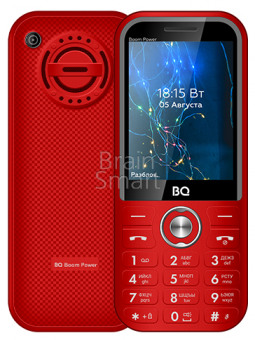 BQ Boom Power 2826 красный 2,8' 3700 mAh, большой динамик, камера, 3 фонарика фото