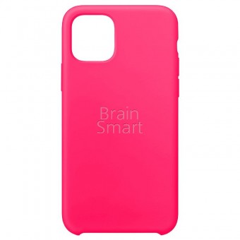 Чехол накладка силиконовая iPhone 11 Silicone Case Ярко-Розовый (47) фото