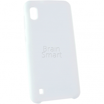 Чехол накладка силиконовая Samsung A105/A10 Silicone Case (9) Белый фото