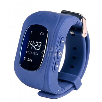 Смарт-часы детские Q50 (LCD) темно-синие фото