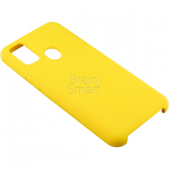Чехол накладка силиконовая Samsung M21/M30S 2020 Silicone Case Желтый (4) фото