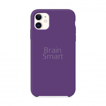 Чехол накладка силиконовая iPhone 11 Silicone Case Фиолетовый (30) фото