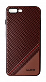 Чехол накладка силиконовая iPhone 7 Plus DLONS коричневый