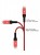 USB кабель Monarch J-series Lightning плетеный автоотключение 1.2 m Red фото