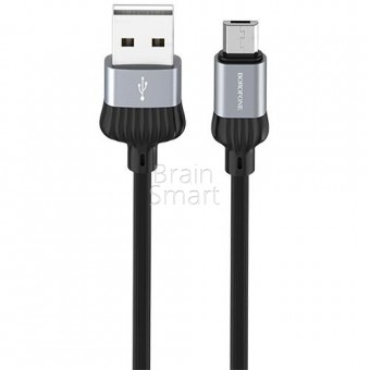USB кабель Borofone BX28 Dignity Micro (1м) Серый фото
