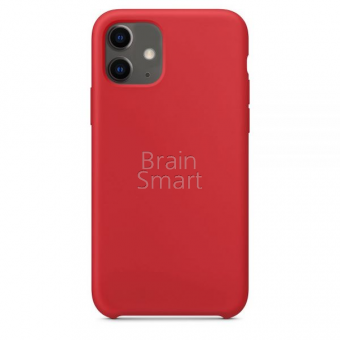Чехол накладка силиконовая iPhone 11 Silicone Case Бордовый (42) фото
