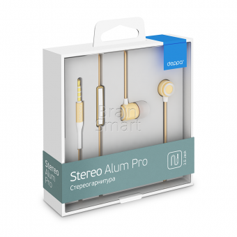 Наушники Deppa Stereo Alum Pro (44152) золотистый фото