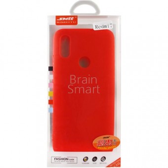 Чехол накладка силиконовая Xiaomi Redmi 7 SMTT Simeitu Soft touch красный фото